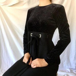 David Warren NY Embellished A-Line Maxi Dress size 10